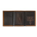 Portafoglio Trifold da uomo in pelle Ariat Logo Brown