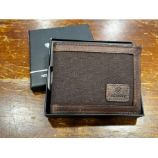 Portafoglio Bifold da uomo in pelle Ariat Brown Logo Portafoglio Bifold da uomo in pelle Ariat Brown Logo