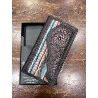 Portafoglio Rodeo da uomo in pelle Ariat Multicolor Rug Leather Portafoglio Rodeo da uomo in pelle Ariat Multicolor Rug Leather