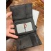 Portafoglio Trifold da uomo in pelle Nocona Calf Hair Brown 
