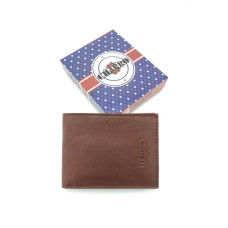 Portafoglio da uomo Charro in pelle mod. 1379 marrone scuro Portafoglio da uomo Charro in pelle mod. 1379 marrone scuro