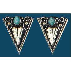 Punte per camicia German Silver Turquoise Punte per camicia German Silver Turquoise