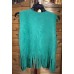 Gilet con Frange e Borchie Green