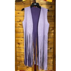 Gilet con Frange Violet