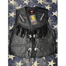 Corpetto Gilet in pelle da uomo RoxBike