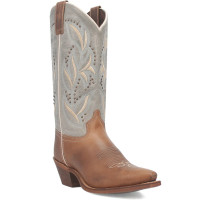 Stivaletti Western Laredo Donna &ndash; Colore Navy Zaffiro, Pelle, Punta Tonda, Tacco Basso