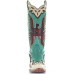 Stivali in pelle Western Corral Boots Turquoise & Eagle