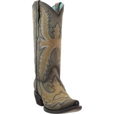 Stivali in pelle Western Corral Boots Brown with emboider Stivali in pelle Western Corral Boots Brown with emboider