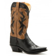 Stivali in pelle Western Boots Old West Black & Brown