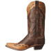 Stivali in pelle Western Boots Old West Fancy Overlay Leather Boots