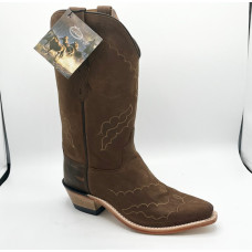 Stivali in pelle Western Boots Old West Silverstone Brown