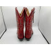 Stivali in pelle Western Boots Old West Red & Turquoise Stivali in pelle Western Boots Old West Red & Turquoise