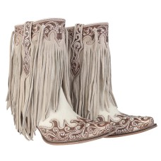 Stivali fringe and diamond boots in pelle Myra Boots S-10611