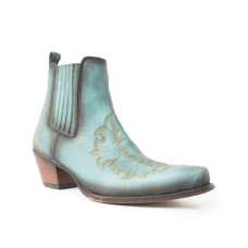 Stivali bassi ankle boots in pelle Myra Boots Dearling Turquoise Stivali bassi ankle boots in pelle Myra Boots Dearling Turquoise