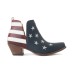Stivali bassi ankle boots in pelle Myra Boots USA Flag S-13256