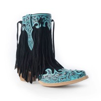 Stivali fringe and diamond boots in pelle Myra Boots S-14741