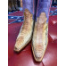 Stivali in pelle di pitone Western Sancho Boots Purple Python