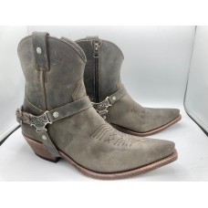 Stivaletti in pelle con zip Western Sancho Boots Ceniza Nairobi