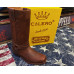 Stivali in pelle Western Boots Botas Calero Biker Brown Stivali in pelle Western Boots Botas Calero Biker Brown