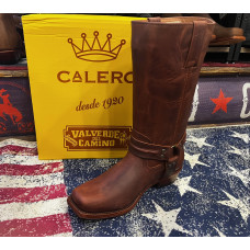 Stivali in pelle Western Boots Botas Calero Biker Brown Stivali in pelle Western Boots Botas Calero Biker Brown