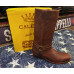 Stivali in pelle Western Boots Botas Calero Biker Brown Stivali in pelle Western Boots Botas Calero Biker Brown