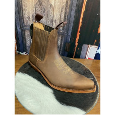 Stivaletti in pelle Western Boots Botas Calero Ankle Texas Brown Stivaletti in pelle Western Boots Botas Calero Ankle Texas Brown