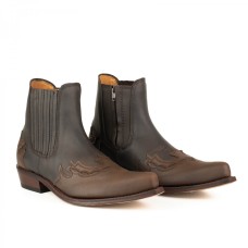 Stivaletti in pelle Western Boots Botas Calero Bicolor zip Stivaletti in pelle Western Boots Botas Calero Bicolor zip