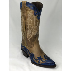 Stivali in pelle Western Go West Juarez Honey Blue