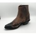 Stivaletti in pelle Western Boots Old West Zip Brown/Black Stivaletti in pelle Western Boots Old West Zip Brown/Black