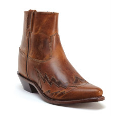 Stivaletti in pelle Western Boots Old West Zip Vintage Brown Stivaletti in pelle Western Boots Old West Zip Vintage Brown