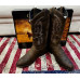 Stivali in pelle Western Boots Old West Brown Punta Stondata Stivali in pelle Western Boots Old West Brown Punta Stondata