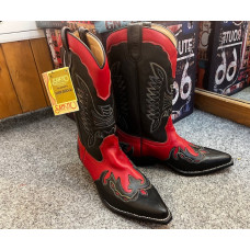 Stivali in pelle Western Sancho Boots Devil Red