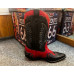 Stivali in pelle Western Sancho Boots Devil Red