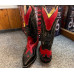 Stivali in pelle Western Sancho Boots Devil Red