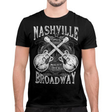 T-Shirt Country Boy Nashville Broadway Black T-Shirt Country Boy Nashville Broadway Black