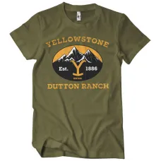 T-Shirt Yellowstone Dutton Ranch East 1886 Green T-Shirt Yellowstone Dutton Ranch East 1886 Green