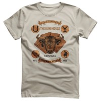 T-Shirt Yellowstone Cowboy Poker Khaki