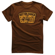 T-Shirt Yellowstone Dutton Ranch Patch brown