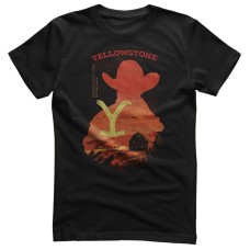 T-Shirt Yellowstone Silhouette black