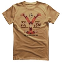 T-Shirt Yellowstone Native Logo gold
