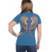 T-Shirt Liberty Wear Vintage Wings and Stars Blu T-Shirt Liberty Wear Vintage Wings and Stars Blu
