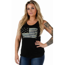 Top Canotta Liberty Wear Black USA Flag Top Canotta Liberty Wear Black USA Flag