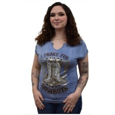 T-Shirt Liberty Wear I Brake For Cowboys
