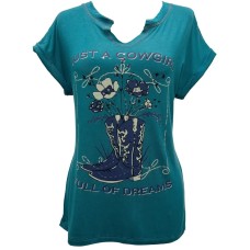 T-Shirt Liberty Wear Just a Cowgirl Full of Dreams