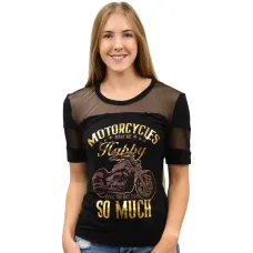 Top Liberty Wear Motorcycles Make Me Happy Top Liberty Wear Motorcycles Make Me Happy