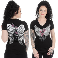 T-Shirt Liberty Wear Barbed Wire and Roses T-Shirt Liberty Wear Barbed Wire and Roses