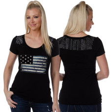 T-Shirt Liberty Wear USA Flag Black T-Shirt Liberty Wear USA Flag Black