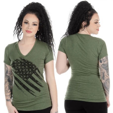 T-Shirt Liberty Wear Olive American Flag T-Shirt Liberty Wear Olive American Flag