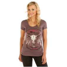 T-Shirt Liberty Wear Purplish Steer T-Shirt Liberty Wear Purplish Steer