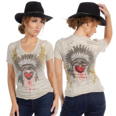 T-Shirt Liberty Wear Native American Heart T-Shirt Liberty Wear Native American Heart